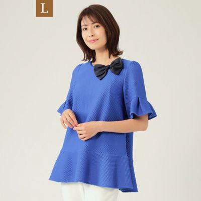 【Ｌ】ジャカード　カットソーチュニック（Ｗ７Ｐ０５１４２＿＿）