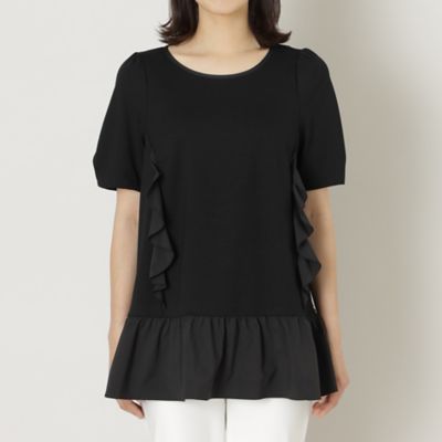 【Ｌ】ストレッチポンチ　チュニックカットソー（Ｗ７Ｐ０７３６２＿＿）