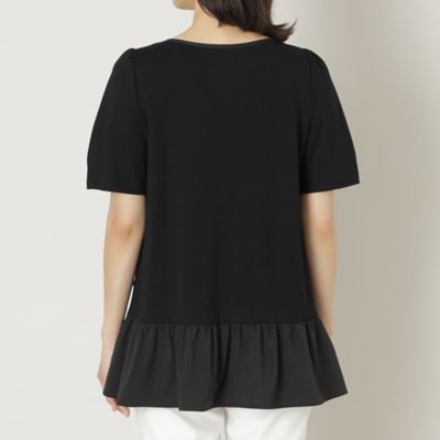 【Ｌ】ストレッチポンチ　チュニックカットソー（Ｗ７Ｐ０７３６２＿＿）