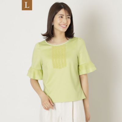 【Ｌ】シルケットポンチ　プルオーバーカットソー（Ｗ７Ｐ０８３４６＿＿）