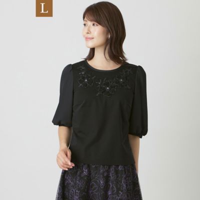 【Ｌ】コットンポリエステルコンビ　カットソー（Ｗ７Ｐ１２１６８＿＿）