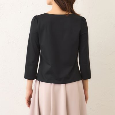 familiar リボンカットソー L】リボンモチーフファンシーカットソー（W7P13676＿＿