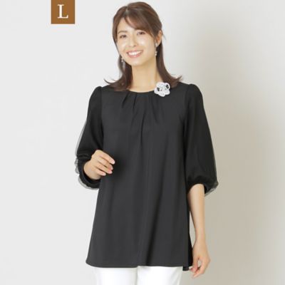 ＜TO BE CHIC L (Women/大きいサイズ)＞【Ｌ】【ＷＥＢ限定】ＵＶカットデザインチュニック（Ｗ７Ｐ１５３７０＿＿）