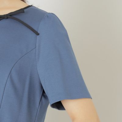 【Ｌ】配色コットンポンチ　チュニックカットソー（Ｗ７Ｐ１７３６９＿＿）