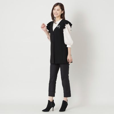 【Ｌ】トリアセダブルクロス　ストレッチパンツ（Ｗ７Ｒ０１２０７＿＿）