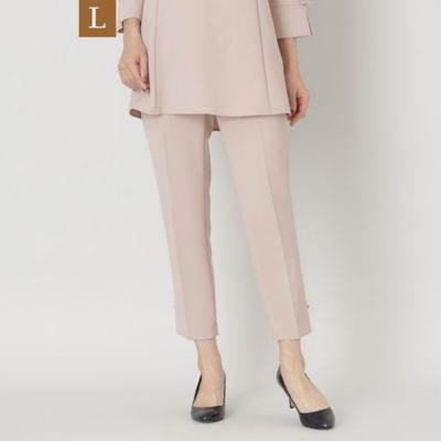 ＜TO BE CHIC L (Women/大きいサイズ)＞【Ｌ】ポリエステルストレッチダブルクロス　パンツ（Ｗ７Ｒ０１３０４＿＿）