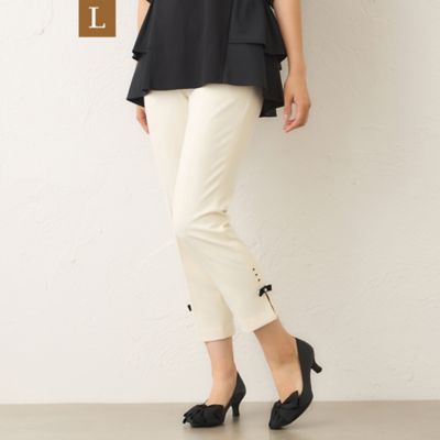 ＜TO BE CHIC L (Women/大きいサイズ)＞【Ｌ】ウールライク　スリムパンツ（Ｗ７Ｒ０１６２３＿＿）