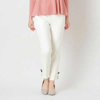 ＜TO BE CHIC L (Women/大きいサイズ)＞【Ｌ】ウールライク２ＷＡＹストレッチ　パンツ（Ｗ７Ｒ０２２４０＿＿）