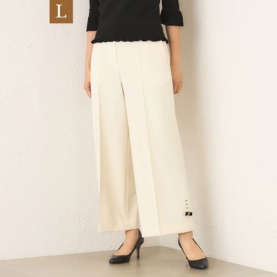 ＜TO BE CHIC L (Women/大きいサイズ)＞【Ｌ】ウールライク　ワイドパンツ（Ｗ７Ｒ０２６２３＿＿）