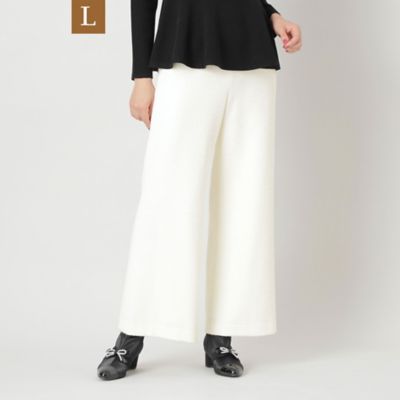 ＜三越伊勢丹/公式＞【送料無料】TO BE CHIC L (Women/大きいサイズ)/トゥー ビー シックL プラムニットファンシー パンツ アイボリー パンツ・ズボン【三越伊勢丹/公式】