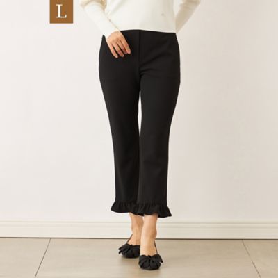 ＜TO BE CHIC L (Women/大きいサイズ)＞【Ｌ】ヘムフリルパンツ（Ｗ７Ｒ０７６５１＿＿）