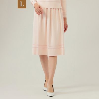 TO BE CHIC L (Women/大きいサイズ)/トゥー ビー シックＬ 【L】アセテートナイロンストレッチニット スカート(W7S03103__)