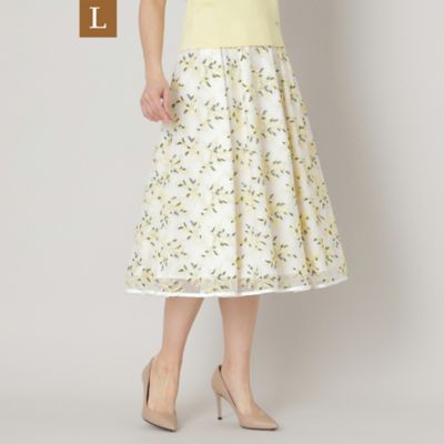 TO BE CHIC L (Women/大きいサイズ)/トゥー ビー シックＬ 【Ｌ】ミモザチュール　タックスカート（Ｗ７Ｓ０３５２７＿＿）