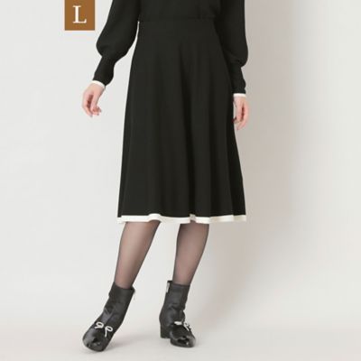＜TO BE CHIC L (Women/大きいサイズ)＞【Ｌ】レーヨンポリエステル　ニットスカート（Ｗ７Ｓ０６２５２＿＿）