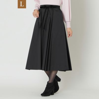 ＜TO BE CHIC L (Women/大きいサイズ)＞【Ｌ】マイクロタフタ　タックスカート（Ｗ７Ｓ０７４４３＿＿）