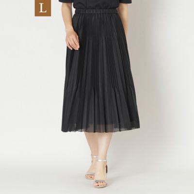 新品タグ付き　TO BE CHIC プリーツフレアスカート 大きいサイズ46 新品タグ付き TO BE CHIC プリーツフレアスカート 大きいサイズ