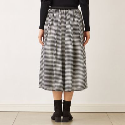 L】ジョーゼット千鳥 タックスカート（W7S13650＿＿） | TO