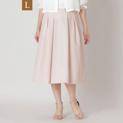 TO BE CHIC L (Women/大きいサイズ)/トゥー ビー シックＬ 【Ｌ】シアサッカー　ストライプスカート（Ｗ７Ｓ１４５５２＿＿）