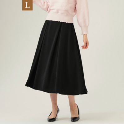 ＜TO BE CHIC L (Women/大きいサイズ)＞【Ｌ】ダブルサテン　スカート（Ｗ７Ｓ１９１７９＿＿）