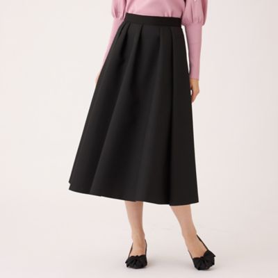 ＜TO BE CHIC L (Women/大きいサイズ)＞【Ｌ】ランダムタック　ツイルスカート（Ｗ７Ｓ２０６８２＿＿）