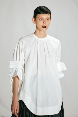 ENFOLD　エンフォルド　WOOL COTTON フリル プルオーバー エンフォルド wool cotton フリルプルオーバー（プルオーバーの