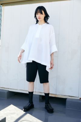 エンフォルドPEジョーゼットサイドベンツワイドPULLOVER