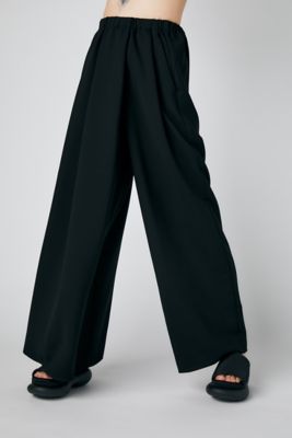 ENFOLD PEジョーゼットセンタードレープSKIRT PANTS 黒 38 