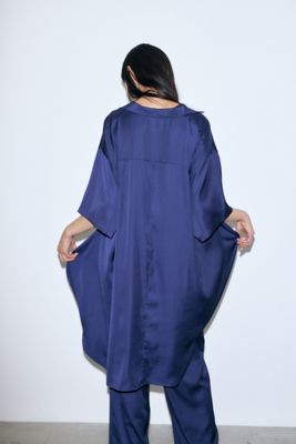 ASYMMETRY CIRCLE SHIRT CARDIGAN