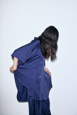 VONIQUE / ENFOLD/ASYMMETRY CIRCLE SHIRT CARDIGAN
