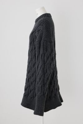 ENFOLD (Women)/エンフォルド CABLE VASE PULLOVER  