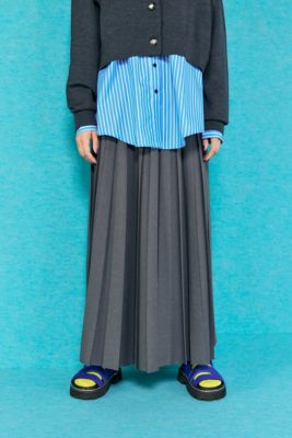 BOX－PLEATS SKIRT（300GA231－2790  
