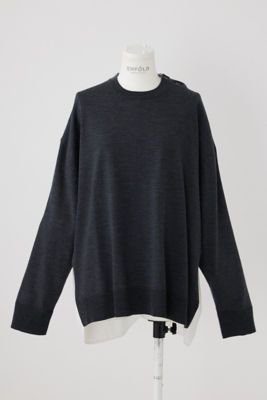 極美品 ENFOLD 24AW TUCK-NECK PULLOVER 38 ENFOLD 【TUCK-NECK PULLOVER】