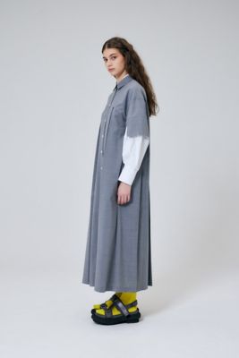 RuudVNitemlist完売品 ENFOLD 23AW WIDE-BOX-PLEATS DRESS 36