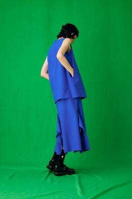 工場直送工場直送enfold BOX SQUARE-HEM DRESS 38 ワンピース