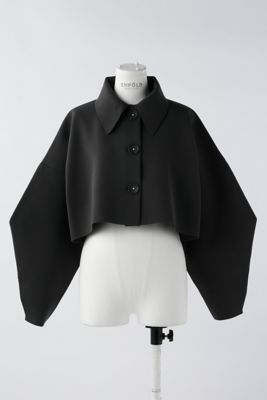ENFOLD SOUTIEN-COLLAR SHORT-JACKET