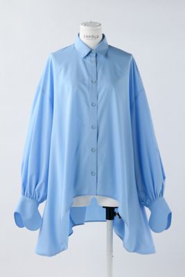 ✴︎サイズ表記✴︎先未使用！ENFOLD BALLOON-HEM SHIRT ブルー 新品 即完