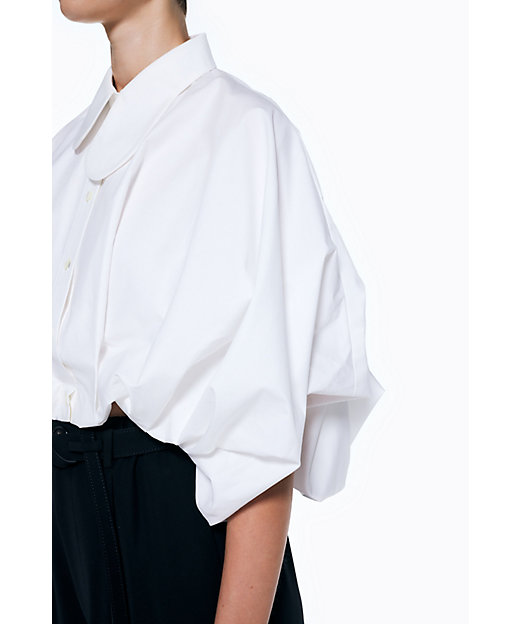 WASHABLE BALLOON CROPPED SHIRT WASHABLE BALLOON CROPPED SHIRT