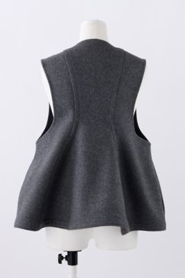 新作⭐︎ENFÖLD 【新品】 DRAPE VEST ベスト ENFOLD(エンフォルド)｜VEST PARTS/ベストパーツ/ブラック の