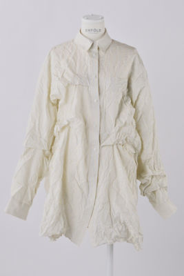 ＜ENFOLD (Women)＞ＷＲＩＮＫＬＥ　ＴＵＣＫ　ＳＨＩＲＴ（３００ＨＡ２３０－１６２０）