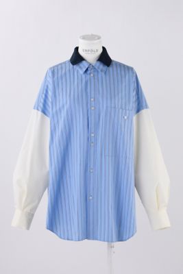 ＜ENFOLD (Women)＞ＫＮＩＴ　ＣＬＥＲＩＣ　ＳＨＩＲＴ（３００ＨＡ２３０－２１５０）