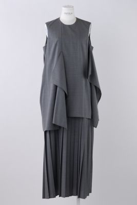 ＜ENFOLD (Women)＞ＳＱＵＡＲＥ　ＤＲＡＰＥ　ＤＲＥＳＳ（３００ＨＡ２３３－０２３０）