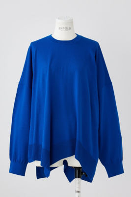 エンフォルド ENFOLD WAVE HEM PULLOVER ニット 300HA270-2770 ネイビー サイズ：38 WAVE－HEM PULLOVER（300HA270