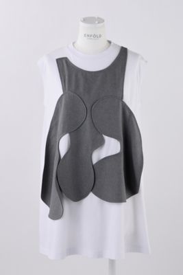 ＜ENFOLD (Women)＞ＣＩＲＣＬＥ　ＤＲＡＰＥ－ＶＥＳＴ　ＴＡＮＫ－ＴＯＰ（３００ＨＡ２８０－２７４０）