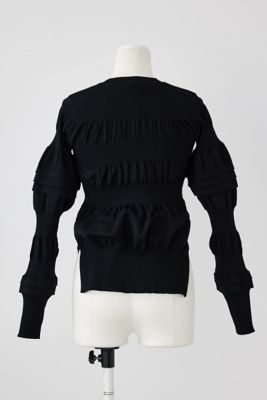 【ENFOLD】24AW　新品タグ付き　ＢＵＭＰＹ　ＰＵＬＬＯＶＥＲ　38グレー ENFOLD】24AW 新品タグ付き BUMPY PULLOVER 38