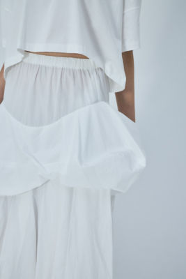 ENFOLD エンフォルド / SOLID WAVE TUCK SKIRT