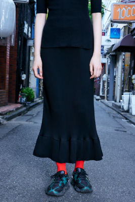 極美品 エンフォルド ENFOLD 19AW 日本製 Asymmetry Wrap Skirt ...