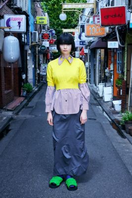 CROPPED KNIT T－SHIRT（300HS170
