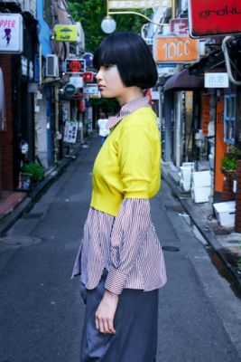 CROPPED KNIT T－SHIRT（300HS170
