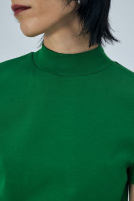 STAND－NECK COMPACT T－SHIRT