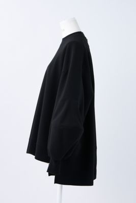 オンラインでの最低価格 ENFOLD SOLID-SLEEVE PULLOVER ブラック 黒